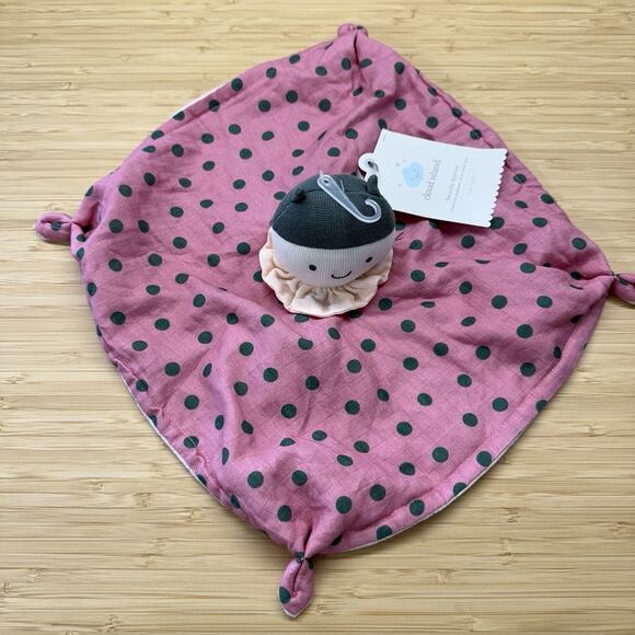 Cloud Island lovey Baby Security Blanket, Doll, 12" x 12" New Tags Polka Dot - Picture 1 of 4